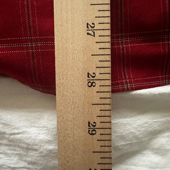 Towncraft Men's Size Large Red Plaid Short Sleeve Button-Down Shirt - Picture 10 of 10